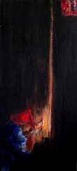 Pray. 45cm x 100cm. Oil on canvas.